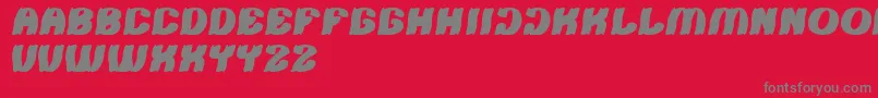 Tshirt Font – Gray Fonts on Red Background