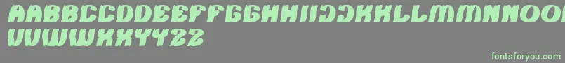 Fonte Tshirt – fontes verdes em um fundo cinza