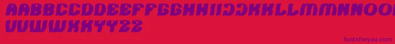 fuente Tshirt – Fuentes Moradas Sobre Fondo Rojo