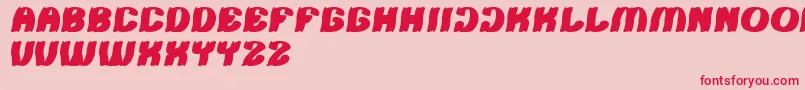 Tshirt Font – Red Fonts on Pink Background
