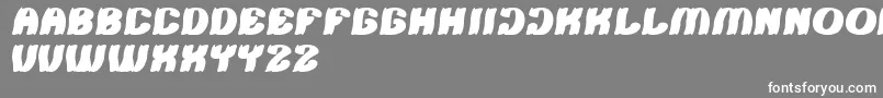Tshirt Font – White Fonts on Gray Background