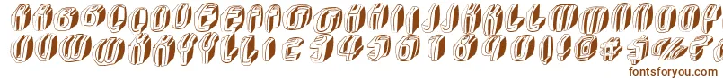 Typoctg-Schriftart – Braune Schriften auf weißem Hintergrund