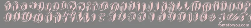 Fonte Typoctg – fontes rosa em um fundo cinza