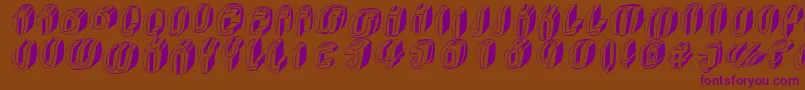 Typoctg Font – Purple Fonts on Brown Background