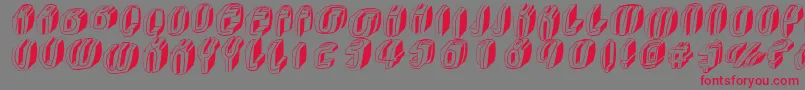 Шрифт Typoctg – красные шрифты на сером фоне