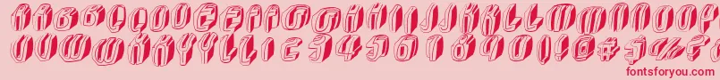 fuente Typoctg – Fuentes Rojas Sobre Fondo Rosa