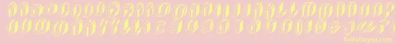 Typoctg Font – Yellow Fonts on Pink Background