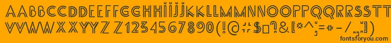 SsAdec2.0Main Font – Black Fonts on Orange Background