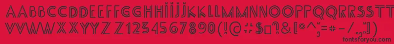 SsAdec2.0Main Font – Black Fonts on Red Background