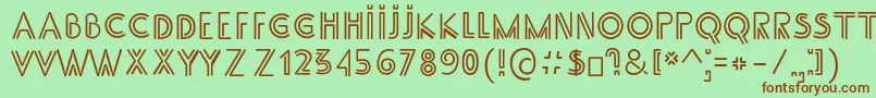 SsAdec2.0Main Font – Brown Fonts on Green Background