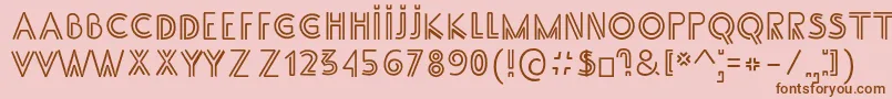 SsAdec2.0Main Font – Brown Fonts on Pink Background