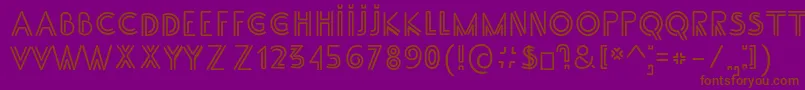 SsAdec2.0Main Font – Brown Fonts on Purple Background