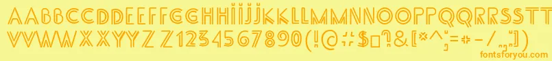 SsAdec2.0Main Font – Orange Fonts on Yellow Background