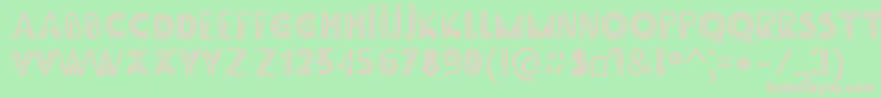 SsAdec2.0Main Font – Pink Fonts on Green Background