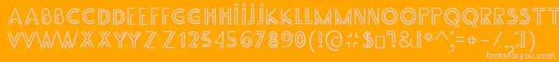 SsAdec2.0Main Font – Pink Fonts on Orange Background