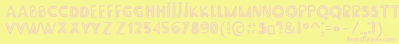 SsAdec2.0Main Font – Pink Fonts on Yellow Background