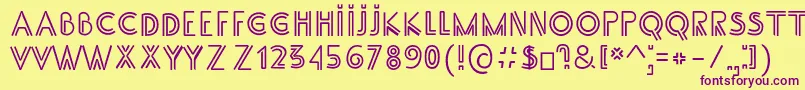 SsAdec2.0Main Font – Purple Fonts on Yellow Background