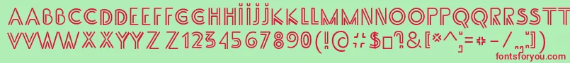 SsAdec2.0Main Font – Red Fonts on Green Background