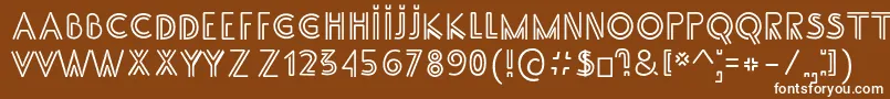 フォントSsAdec2.0Main – 茶色の背景に白い文字