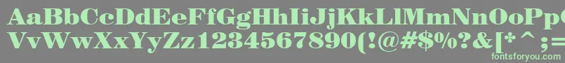 Century725BlackBt Font – Green Fonts on Gray Background