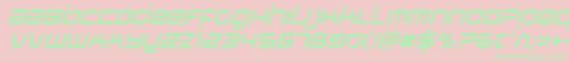 Stareaglelaserital Font – Green Fonts on Pink Background