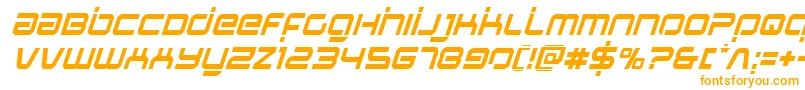Czcionka Stareaglelaserital – pomarańczowe czcionki