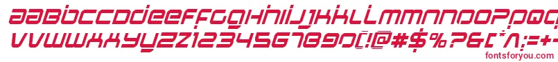 フォントStareaglelaserital – 赤い文字