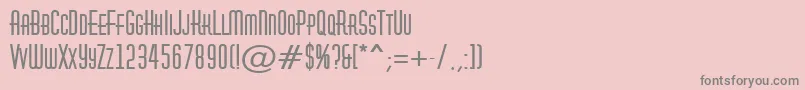 Weitere Informationen zur AHuxleycapsBold-Schriftart AHuxleycapsBold-Schriftart – Graue Schriften auf rosa Hintergrund