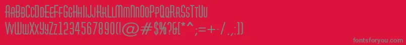 AHuxleycapsBold Font – Gray Fonts on Red Background