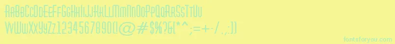 fuente AHuxleycapsBold – Fuentes Verdes Sobre Fondo Amarillo