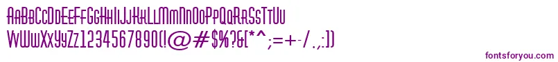 AHuxleycapsBold Font – Purple Fonts on White Background