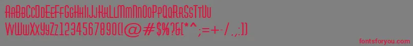 AHuxleycapsBold Font – Red Fonts on Gray Background