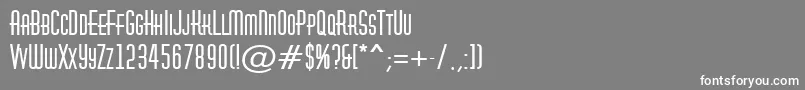 AHuxleycapsBold Font – White Fonts on Gray Background