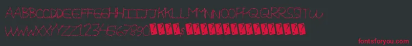 Magicscribble Font – Red Fonts on Black Background