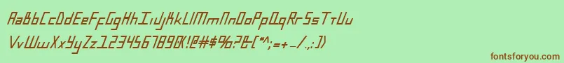 Bluejulybc Font – Brown Fonts on Green Background