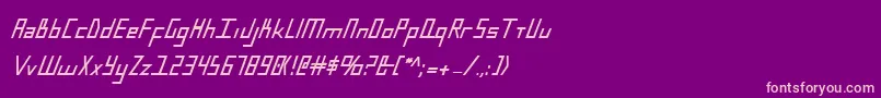 Bluejulybc Font – Pink Fonts on Purple Background