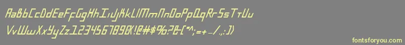 Bluejulybc Font – Yellow Fonts on Gray Background