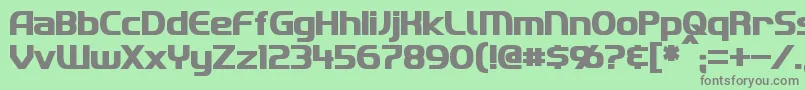 フォントImakiBold – 緑の背景に灰色の文字