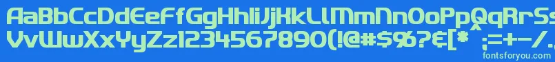 ImakiBold Font – Green Fonts on Blue Background