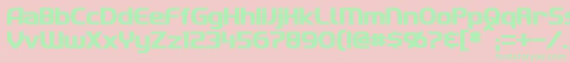 ImakiBold Font – Green Fonts on Pink Background