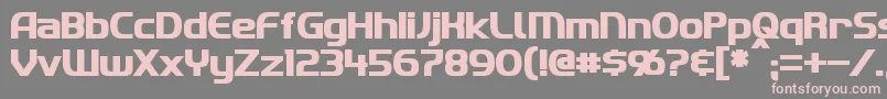 Шрифт ImakiBold – розовые шрифты на сером фоне