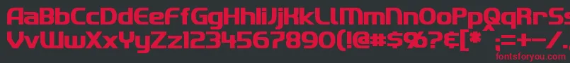 ImakiBold Font – Red Fonts on Black Background