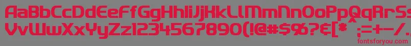 ImakiBold Font – Red Fonts on Gray Background