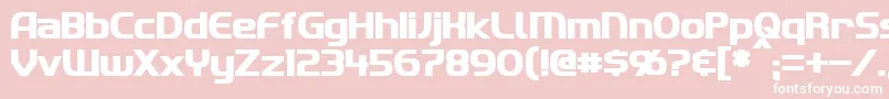 ImakiBold Font – White Fonts on Pink Background