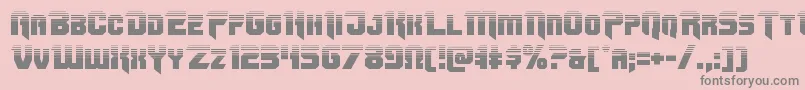 Omegaforcetwo12 Font – Gray Fonts on Pink Background