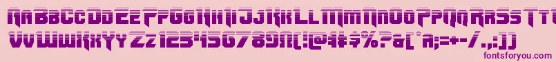 Omegaforcetwo12 Font – Purple Fonts on Pink Background