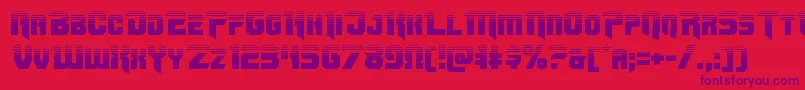 Omegaforcetwo12 Font – Purple Fonts on Red Background