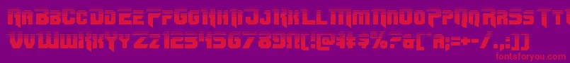 Omegaforcetwo12 Font – Red Fonts on Purple Background