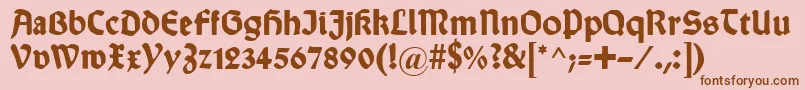 More about WallauDeutschBold Font WallauDeutschBold Font – Brown Fonts on Pink Background
