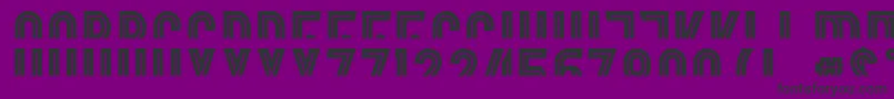 Bordercontrol Font – Black Fonts on Purple Background